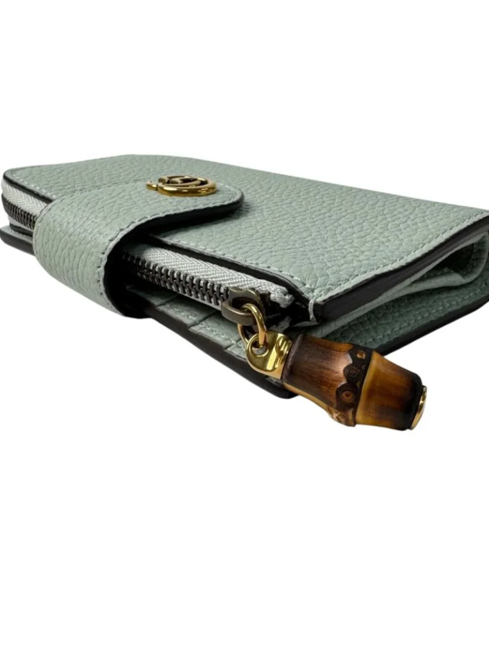 Gucci Double Compact Wallet Bifold with Bamboo - Picture 9 of 10